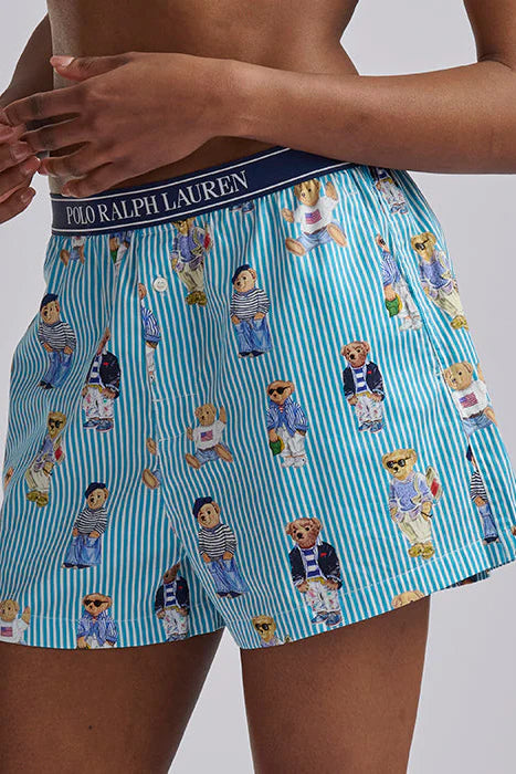 RALPH LAUREN -  SLEEP BOXER ALLOVER BEAR 4P0119R3