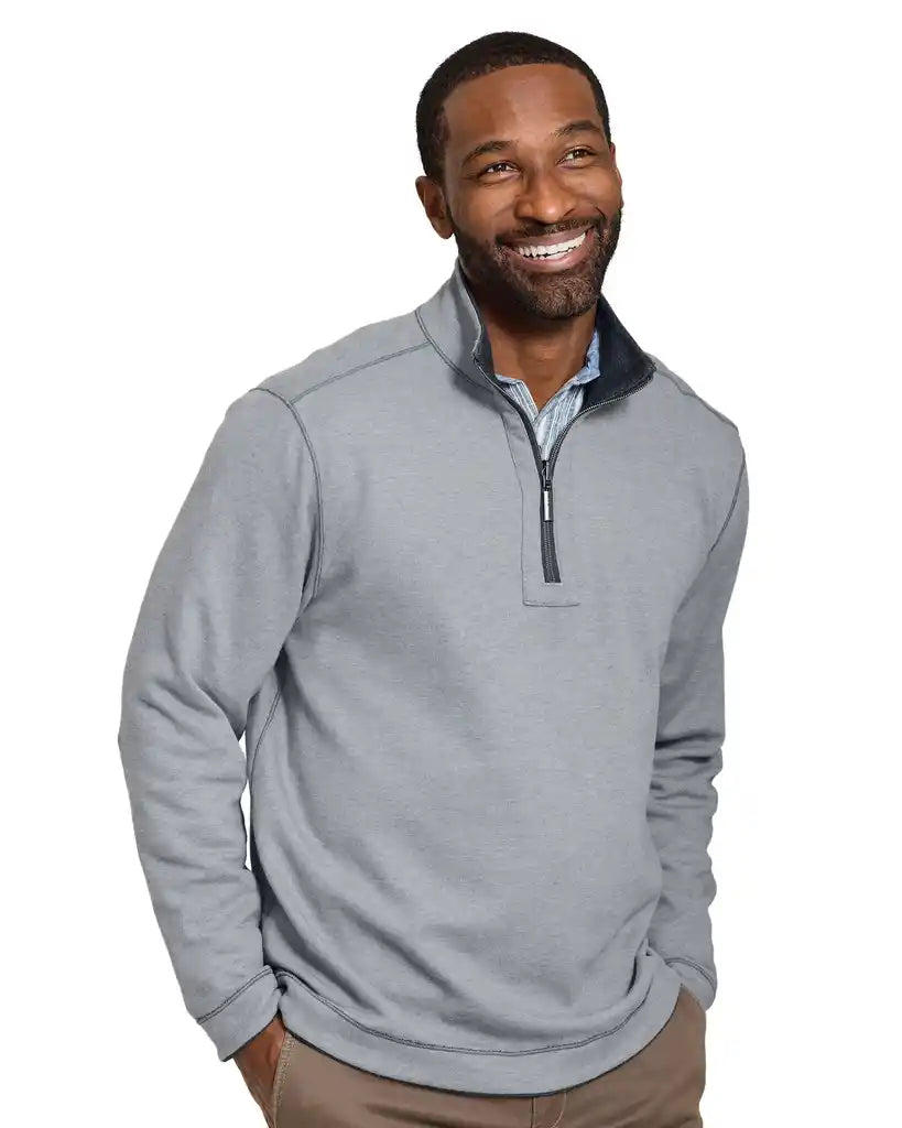 TOMMY BAHAMA - MEN'S FLIP VIEW HALF ZIP SWEATER