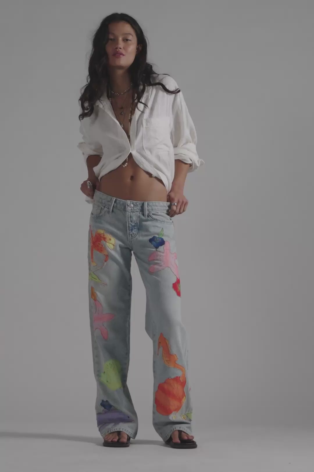 FREE PEOPLE - SURFSIDE PATCHED JEAN