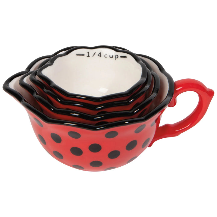 DANICA - SET/4 MEASURING CUPS LADYBUGS