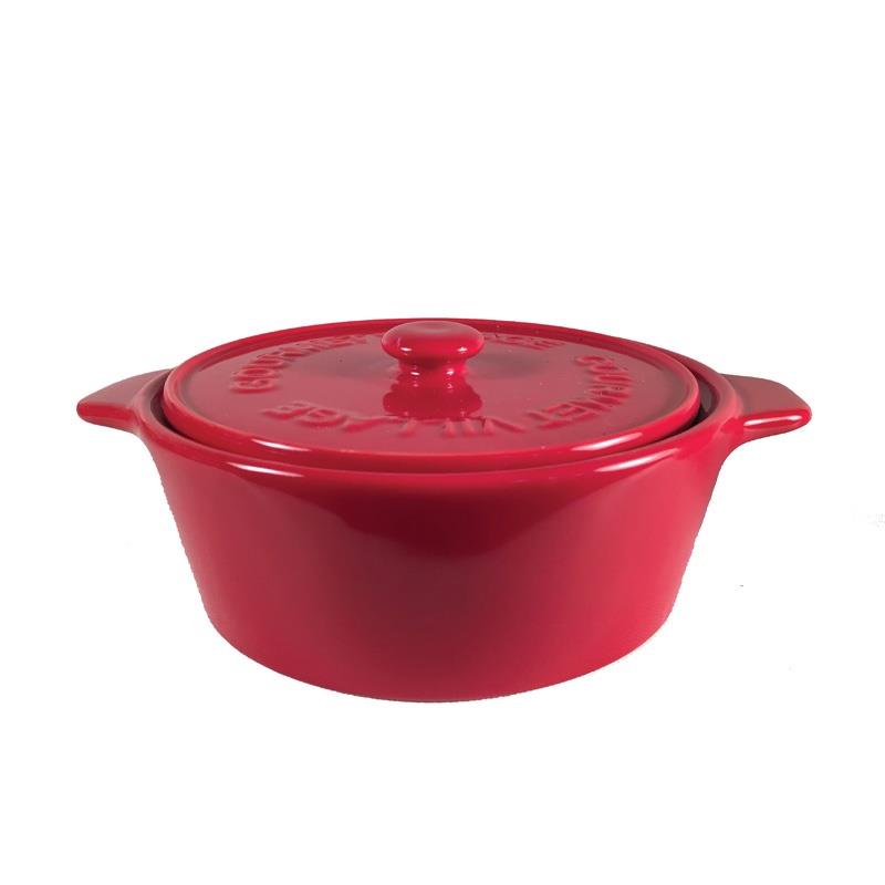 GOURMET DU VILLAGE- CERAMIC RED DIP BAKER