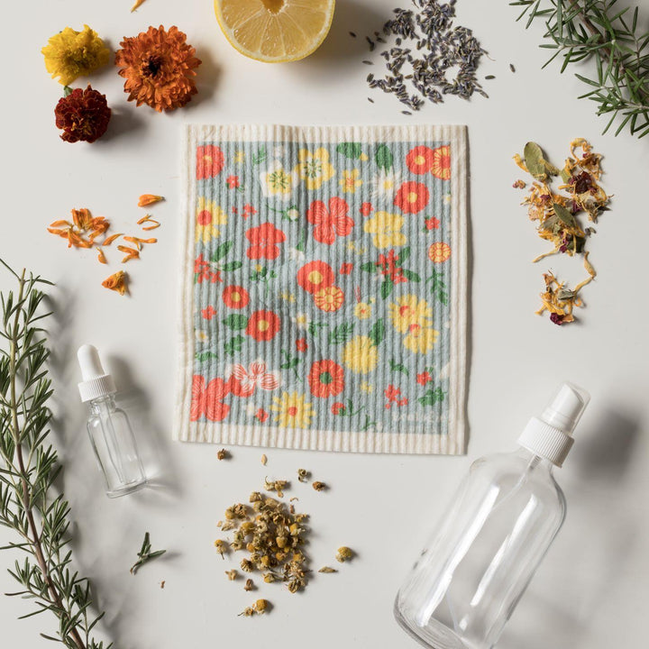 DANICA- Flowers Of The Month Swedish Sponge Cloth