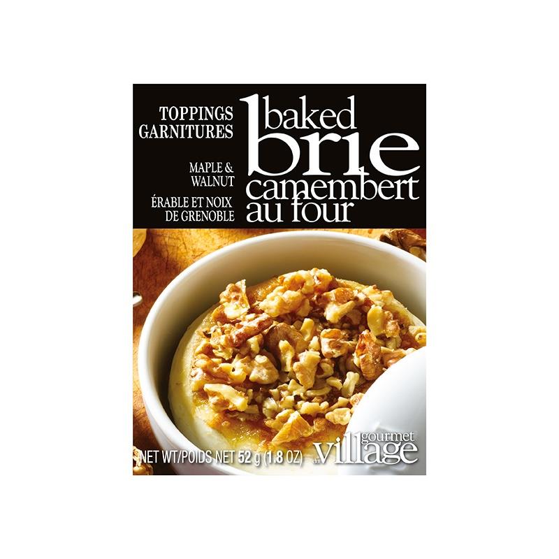 GOURMET DU VILLAGE - MAPLE SUGAR & CRUNCHY WALNUT BAKED BRIE TOPPINGS
