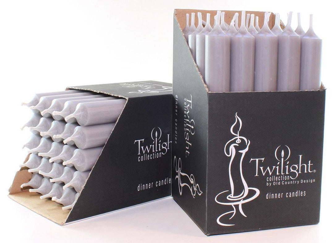 TWILIGHT- GREY CANDLE 10"