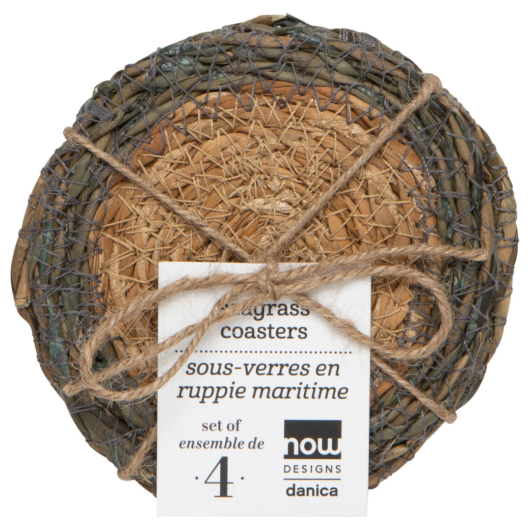 DANICA - COASTER SET/4 SEAGRASS BAYBLUE
