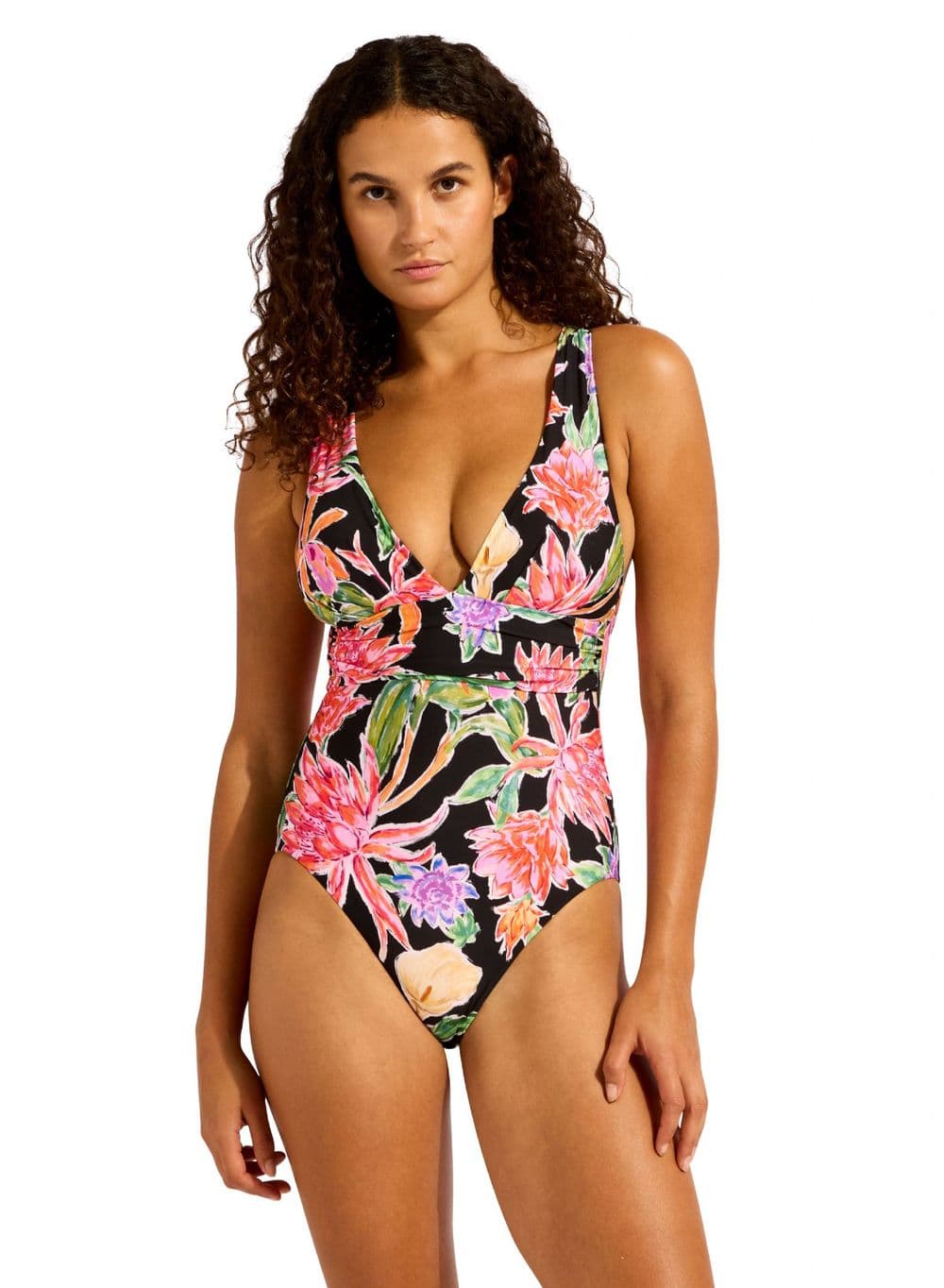 SEAFOLLY- HOTHOUSE FLOWERS CROSS BACK 1PC