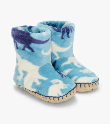 HATLEY - KIDS DINO SILHOUETTE FLEECE SLIPPERS