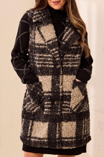 TRIBAL - BTN FRT VEST-FOSSIL