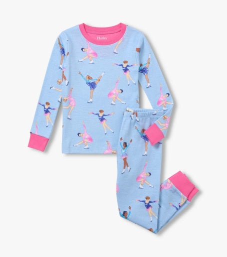 HATLEY - KIDS FIGURE SKATERS COTTON RIB PAJAMA SET