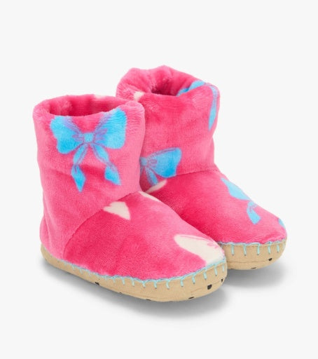 HATLEY - KIDS BIG BOWS FLEECE SLIPPERS