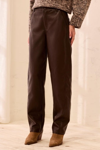 TRIBAL - FRT FLY BARREL PU PANT W/ SIDE INSERT-SADDLEBROWN