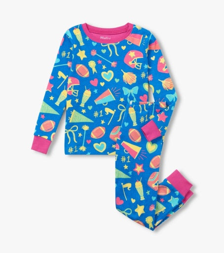 HATLEY - KIDS CHEER SQUAD COTTON RIB PAJAMA SET