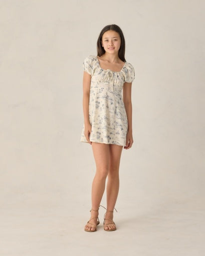 RYLEE + CRU -  TEEN IVY DRESS OCEAN TOILE
