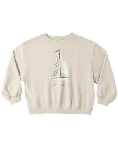 RYLEE + CRU - KIDS OVERSIZED SWEATSHIRT SET SAIL