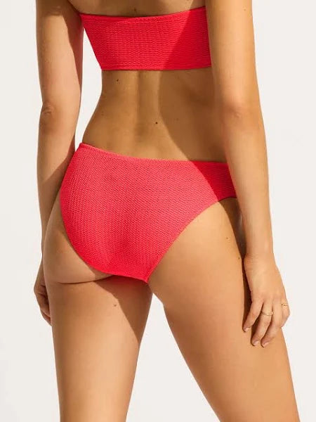 SEAFOLLY- WOMEN'S SEA DIVE HIGH CUT RIO SWIM BOTTOM