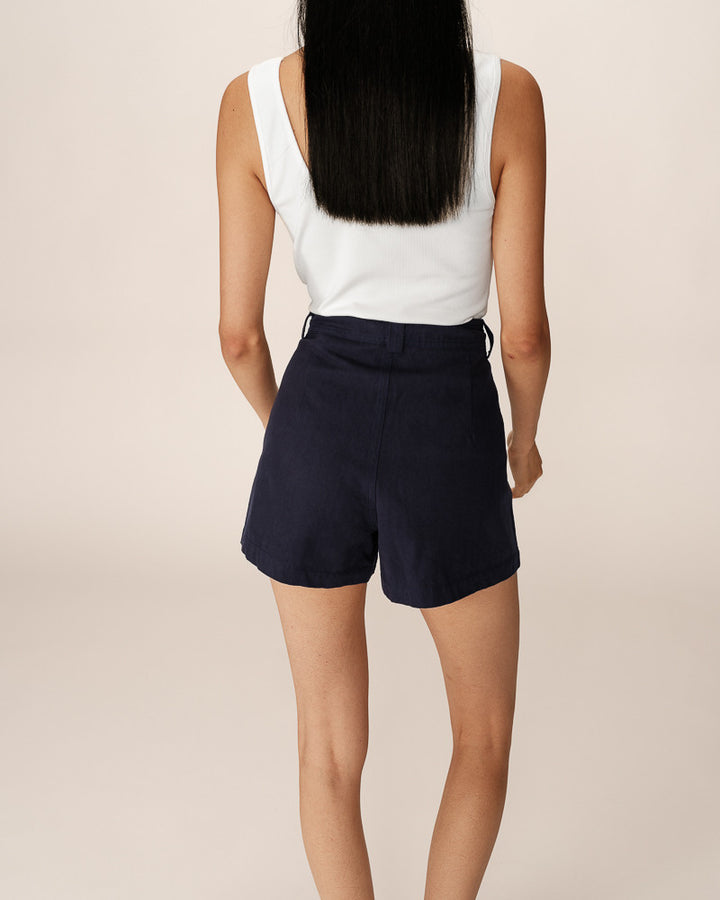 GRACE & MILA- WOMEN'S PINO SHORT (Ecru & Navy)
