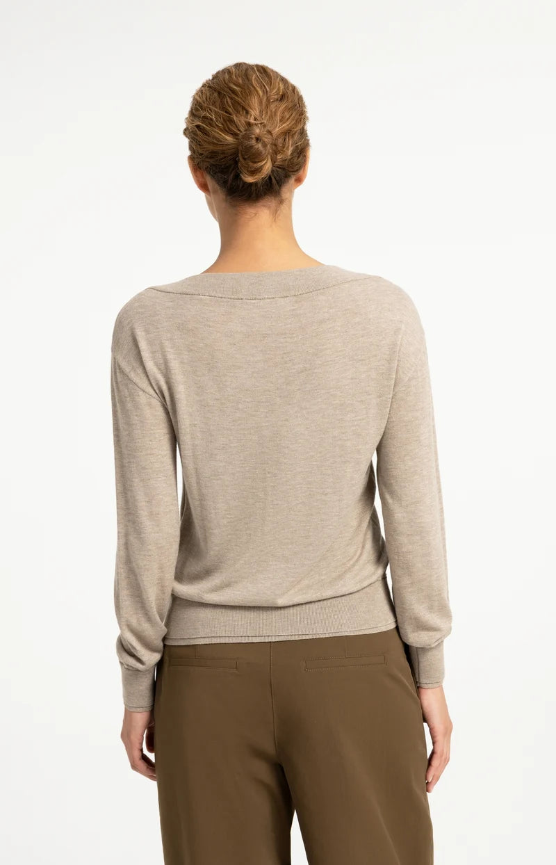 YAYA - BOATNECK SWEATER LS