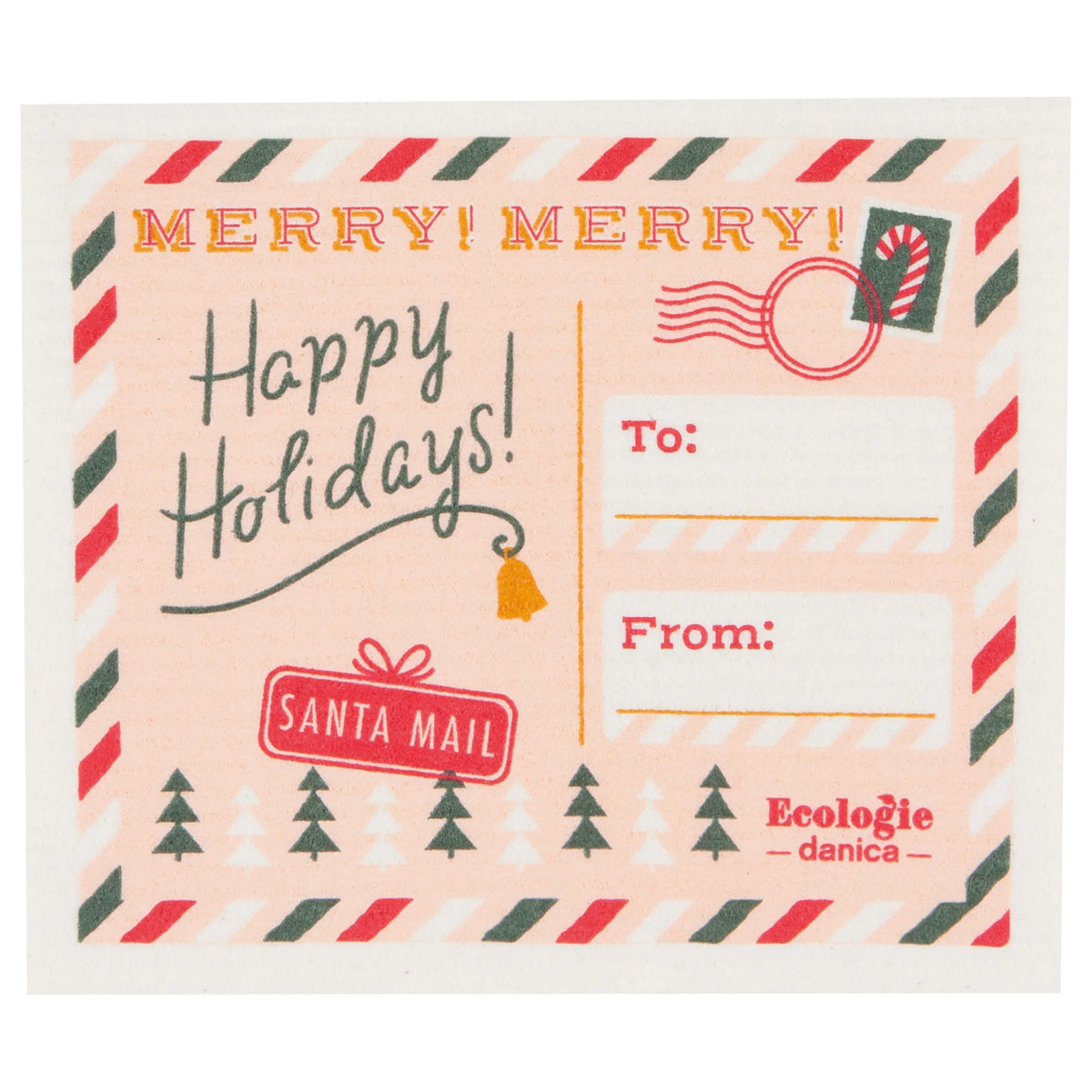 DANICA - DISH CLOTH POSTCARD TO SANTA