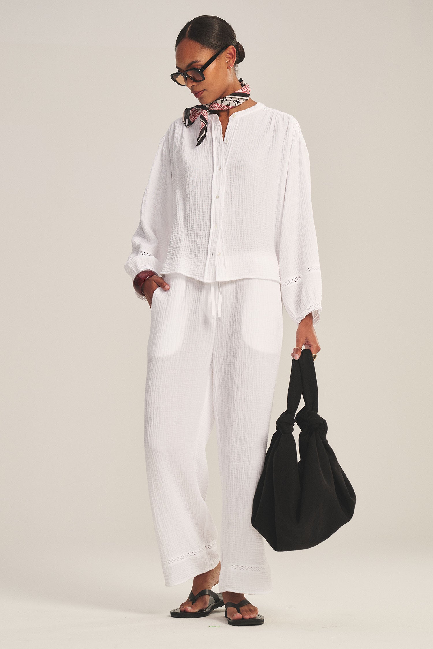 VELVET - COTTON GAUZE TOP TARIA07