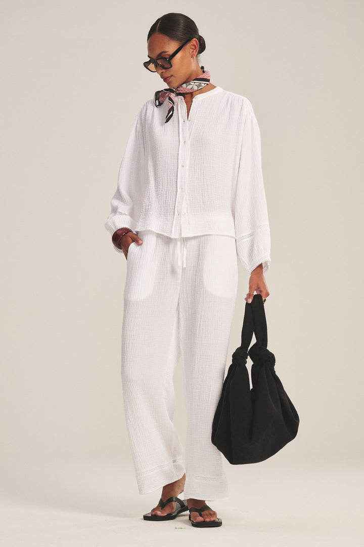 VELVET - COTTON GAUZE TOP TARIA07