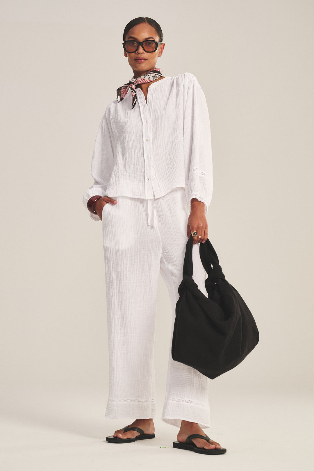 VELVET - COTTON GAUZE TOP TARIA07