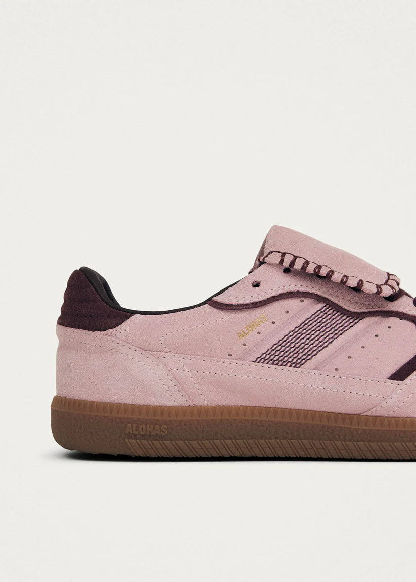 ALOHAS - WOMEN'S CLUB SUEDE PINK LEATHER SNEAKERS