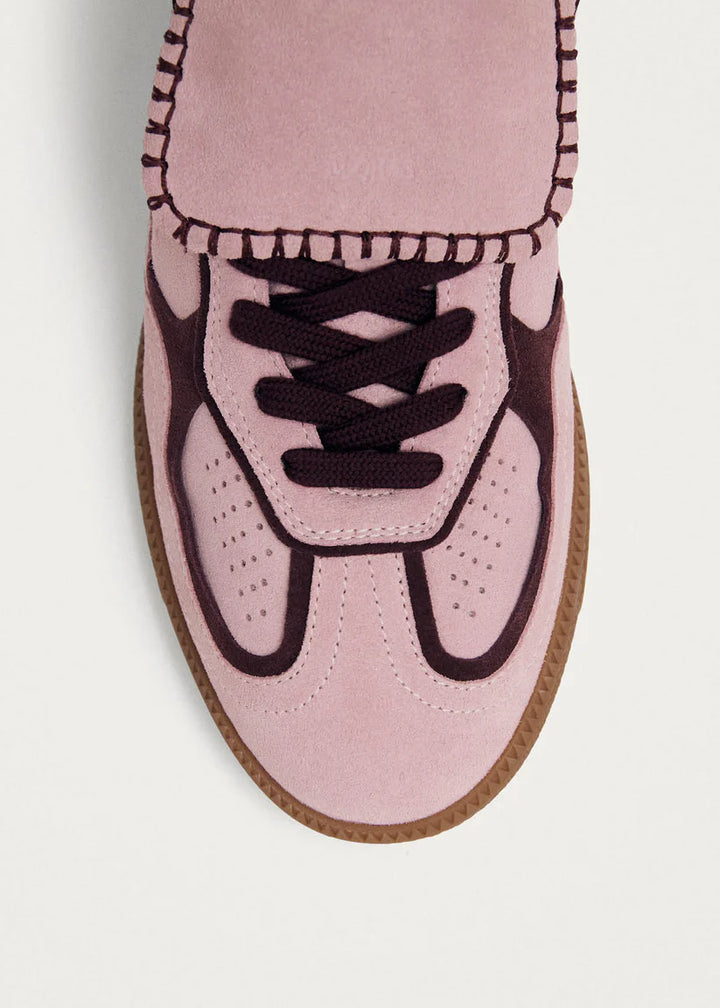 ALOHAS - WOMEN'S CLUB SUEDE PINK LEATHER SNEAKERS
