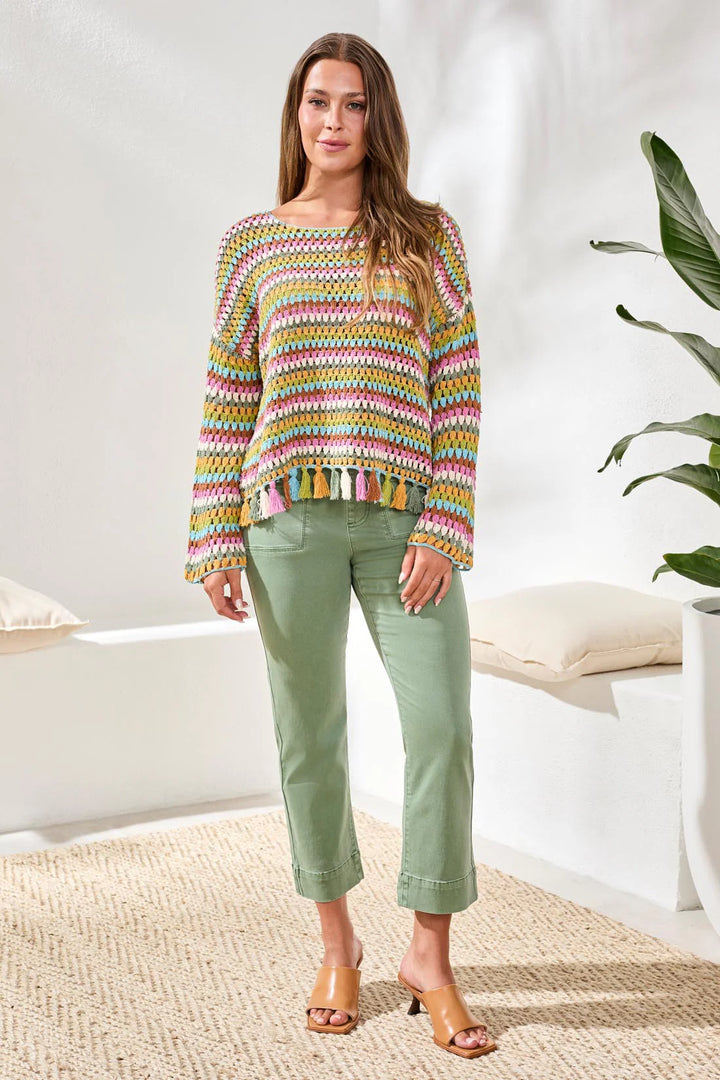 TRIBAL - WOMEN'S SWEATER 3034O-576