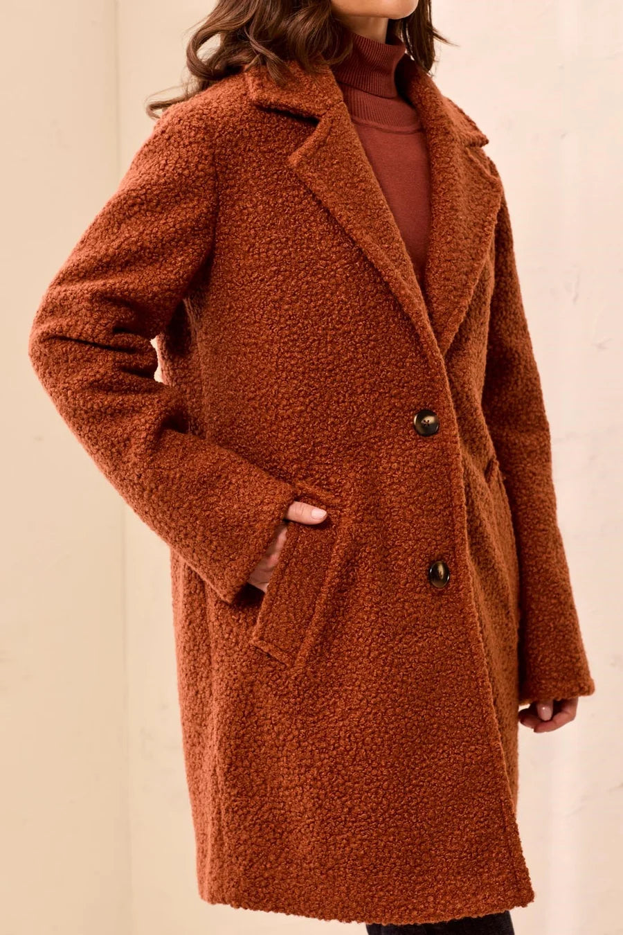 TRIBAL - L/S SINGLE BREAST COAT W/LINING