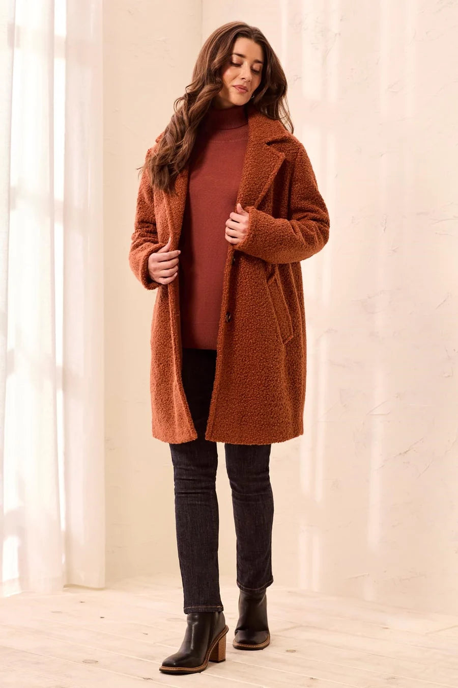 TRIBAL - L/S SINGLE BREAST COAT W/LINING