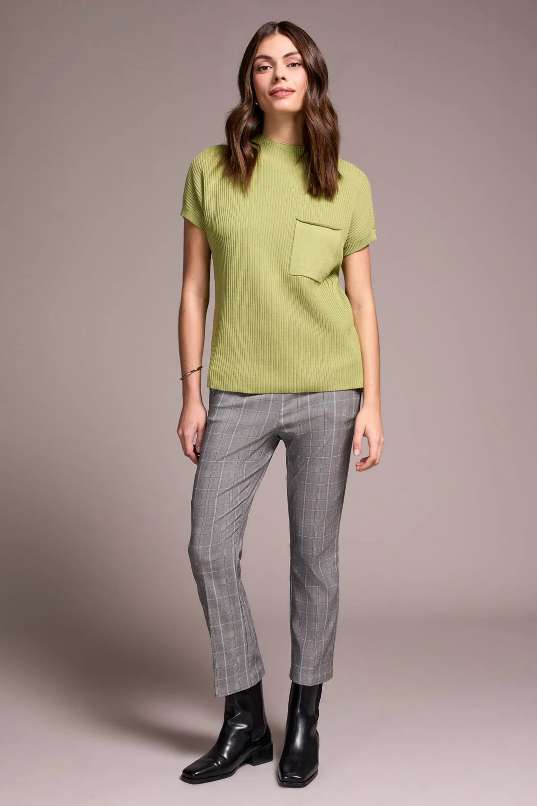 Tribal - Cap Short Sleeve Top #2277O