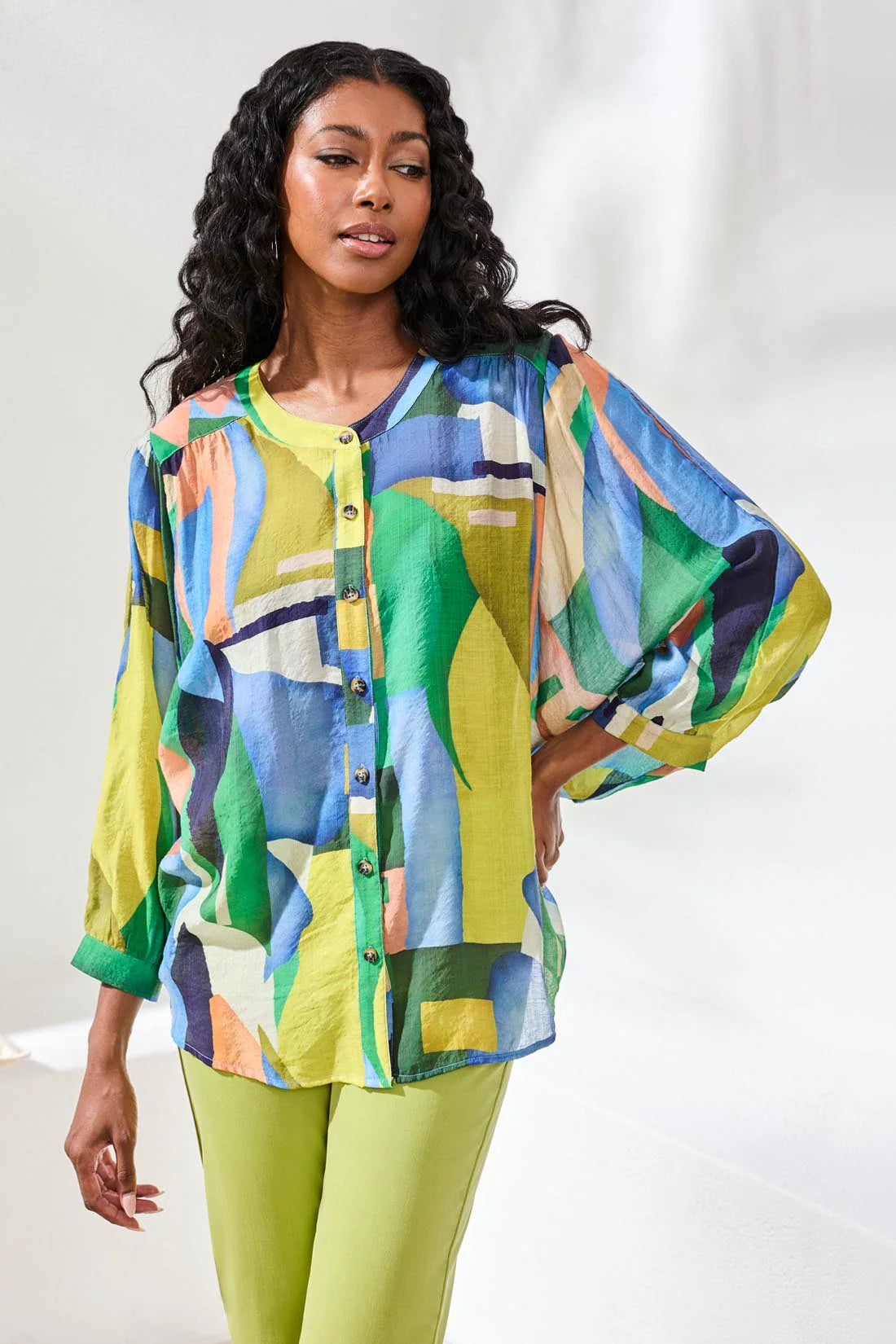 TRIBAL - WOMEN'S BLOUSE 5539O-4996