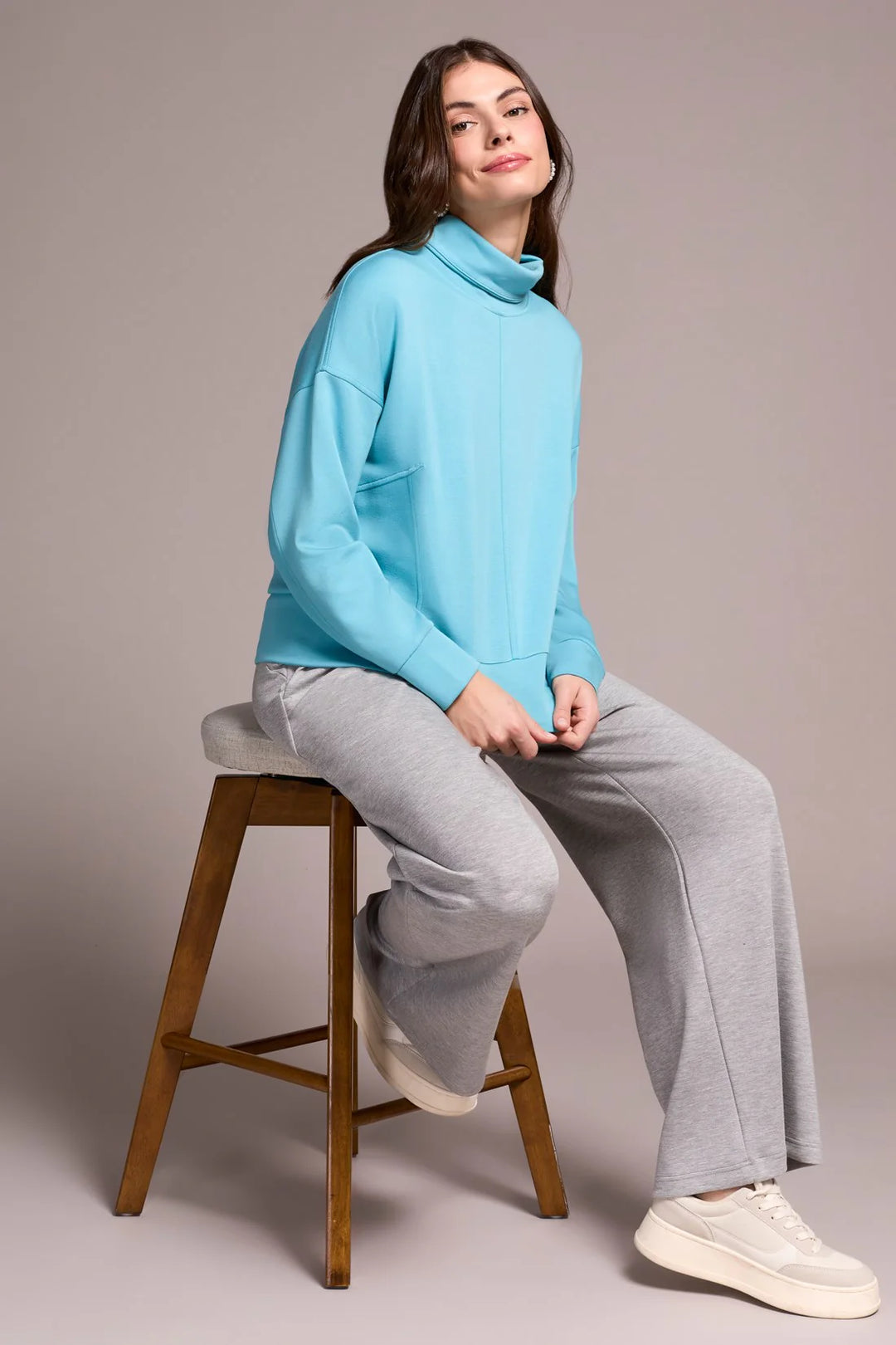 Tribal - Funnel Neck Top #2275O (5 Colours)