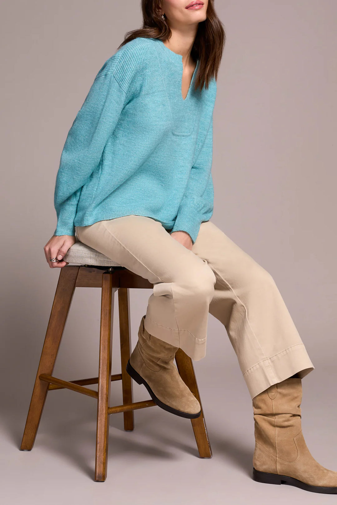 Tribal - Mandarin Collar Sweater #23800