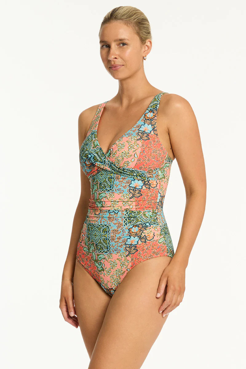 Sea Level - Java Cross Front One Piece