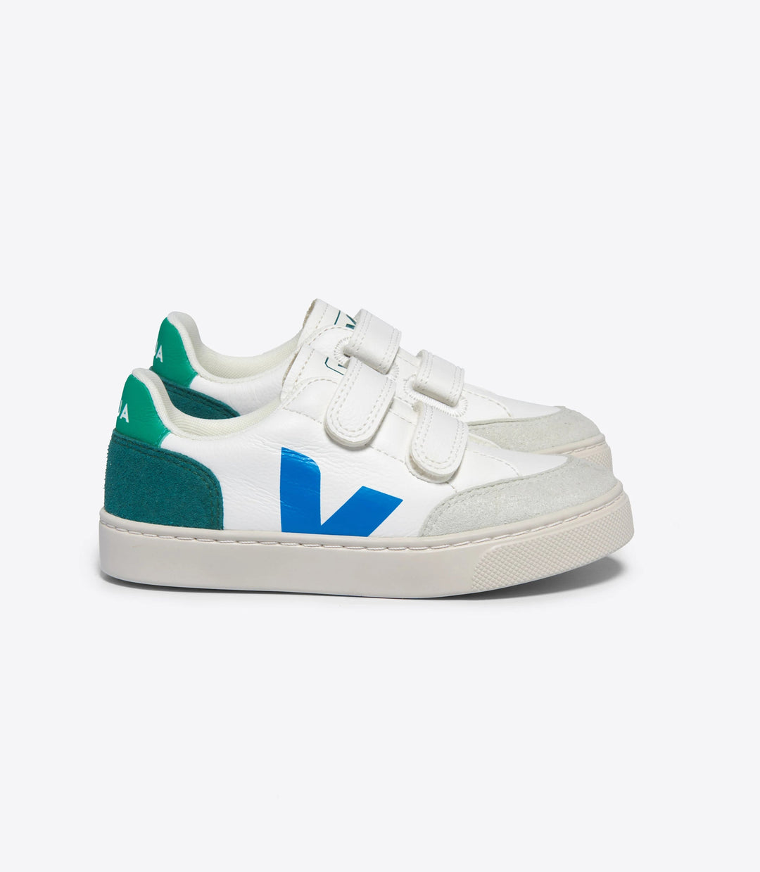 VEJA- KIDS V-12 CHROMEFREE LEATHER SHOE