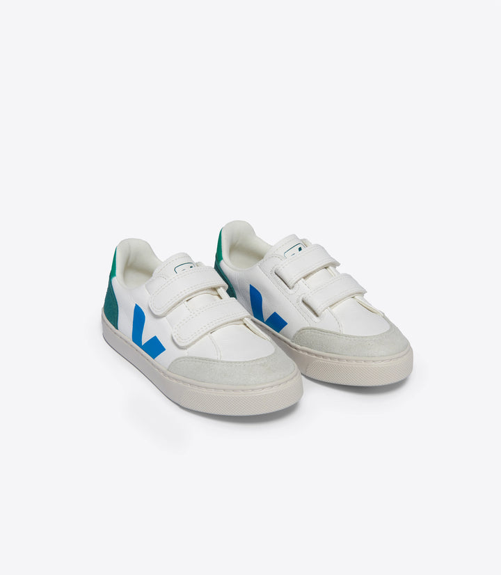 VEJA- KIDS V-12 CHROMEFREE LEATHER SHOE