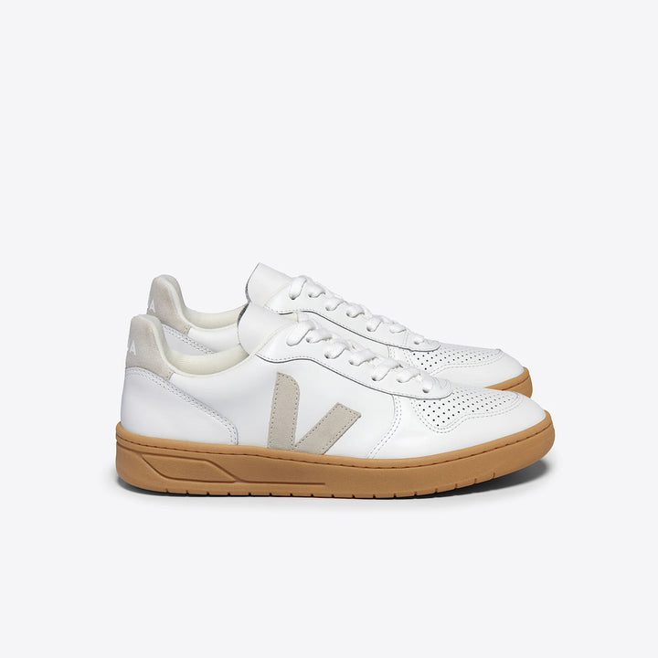 VEJA- WOMEN'S V-10 LEATHER SNEAKER