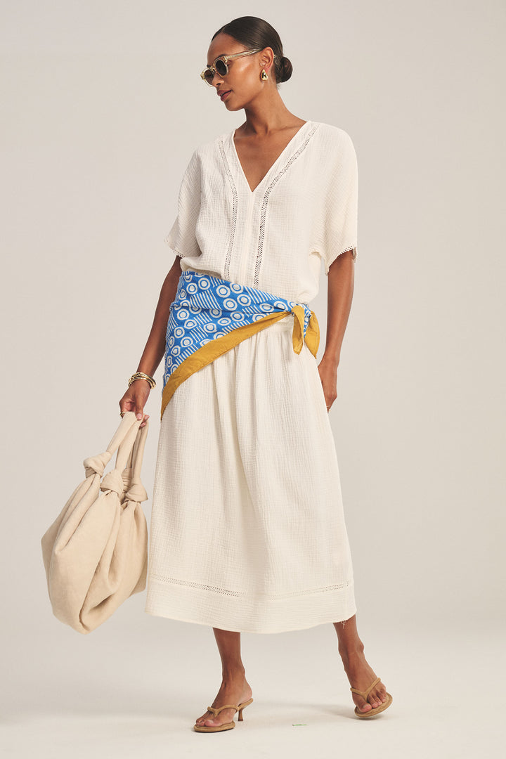 VELVET - COTTON GAUZE TOP VERNA07