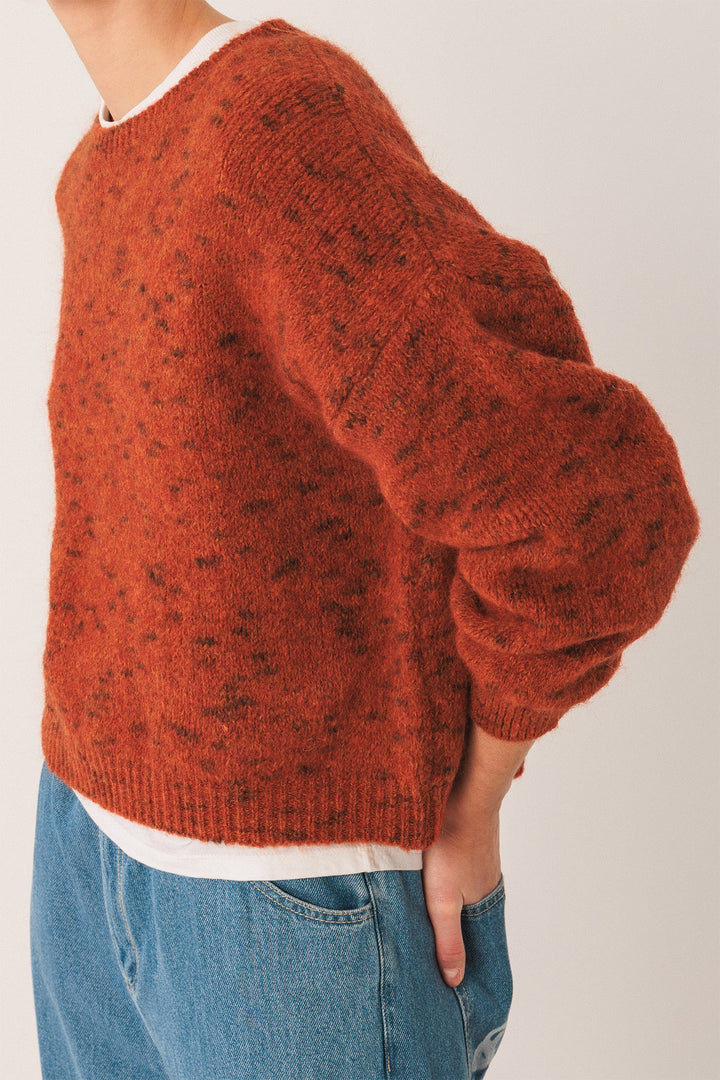 INDI & COLD- WOMEN'S MOHAIR CROP SWEATER