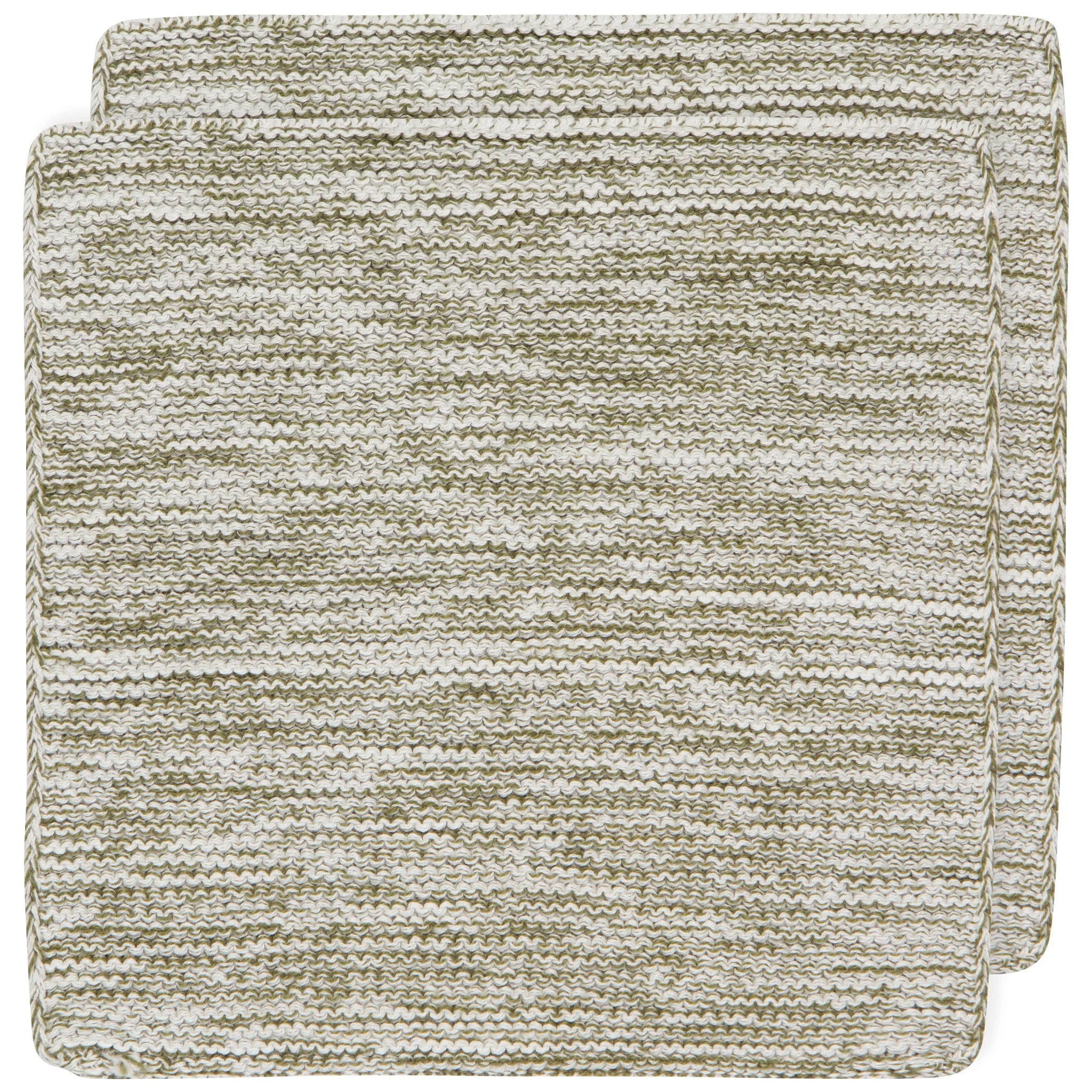 DANICA - SET/2 KNIT DISHCLOTH OLIVE