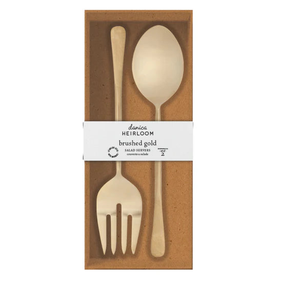 DANICA- STAINLESS STEEL SALAD SERVER SET