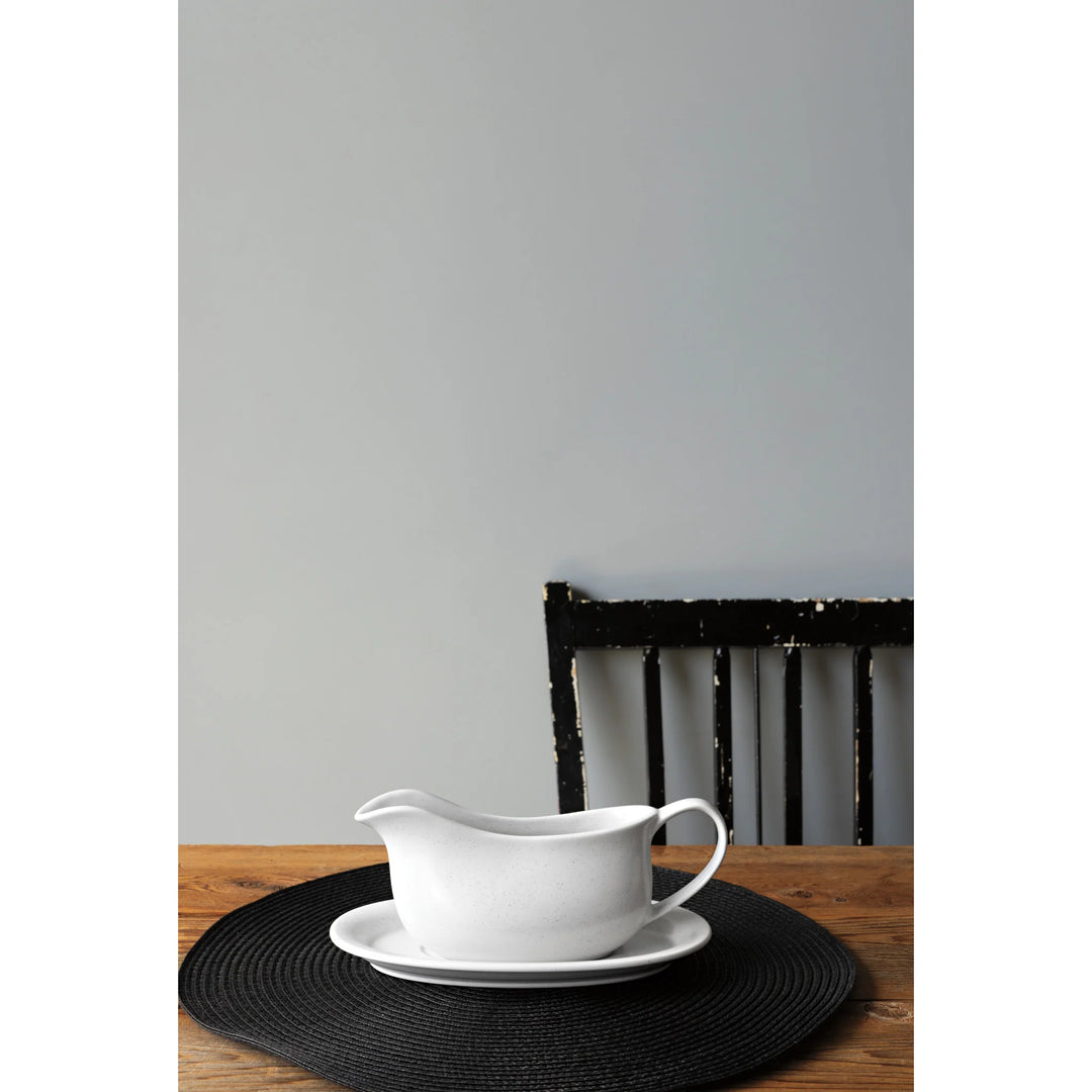 DANICA - GRAVY BOAT WITH SAUCER WHITE