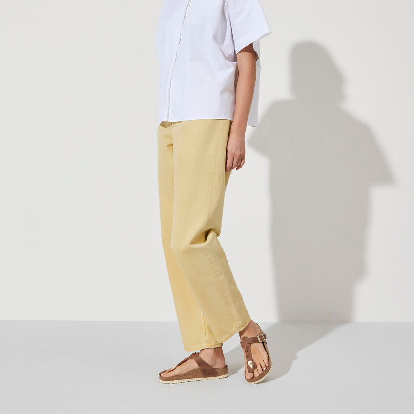 BIRKENSTOCK- LADIES GIZEH BRAIDED SANDAL COGNAC