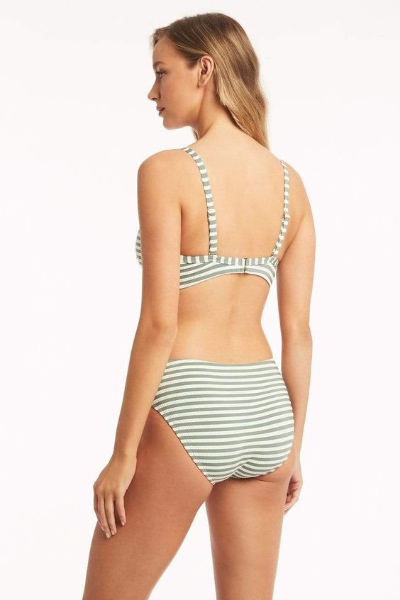 SEA LEVEL- LADIES CAPRI MID KHAKI SWIM BOTTOM