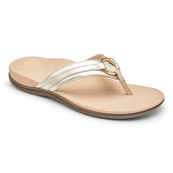 VIONIC- LADIES TIDE ALOE SANDAL CHAMPAGNE