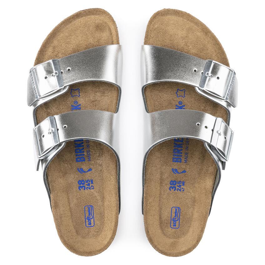 BIRKENSTOCK- ARIZONA SOFT FOOTBED LEATHER SANDAL