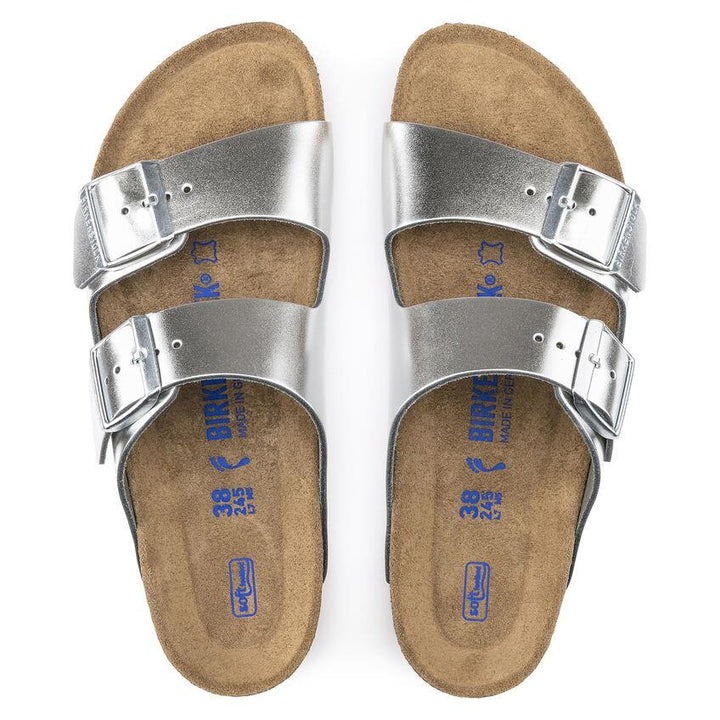 BIRKENSTOCK- ARIZONA SOFT FOOTBED LEATHER SANDAL
