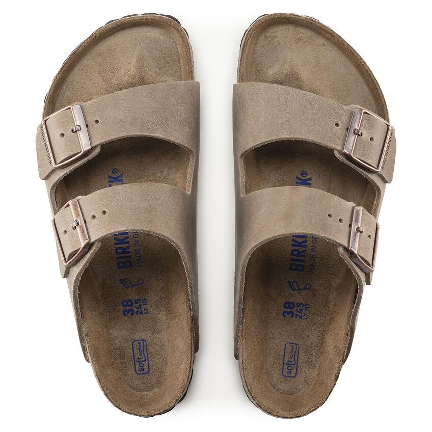 BIRKENSTOCK- ARIZONA SOFT FOOTBED OILED LEATHER SANDAL
