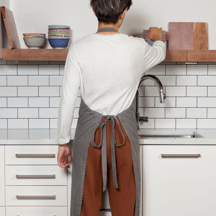 DANICA Shadow Gray Stonewash Apron | Bigley Shoes and Clothing